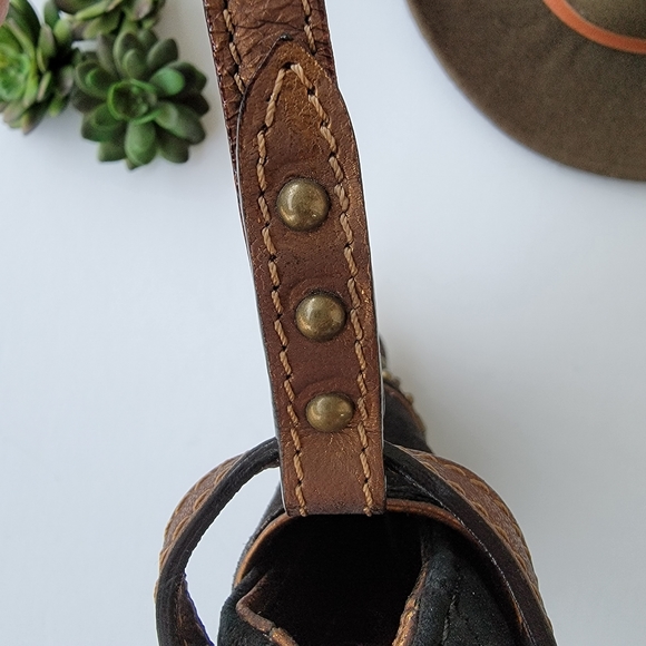 Couture Donald J Pliner Suede Leather Handbag Made in the Mountains of Italy - Picture 5 of 16